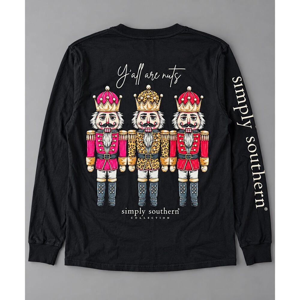 Simply Southern | NWT Women's Nutcracker Christmas Long Sleeve Tee | Size XS